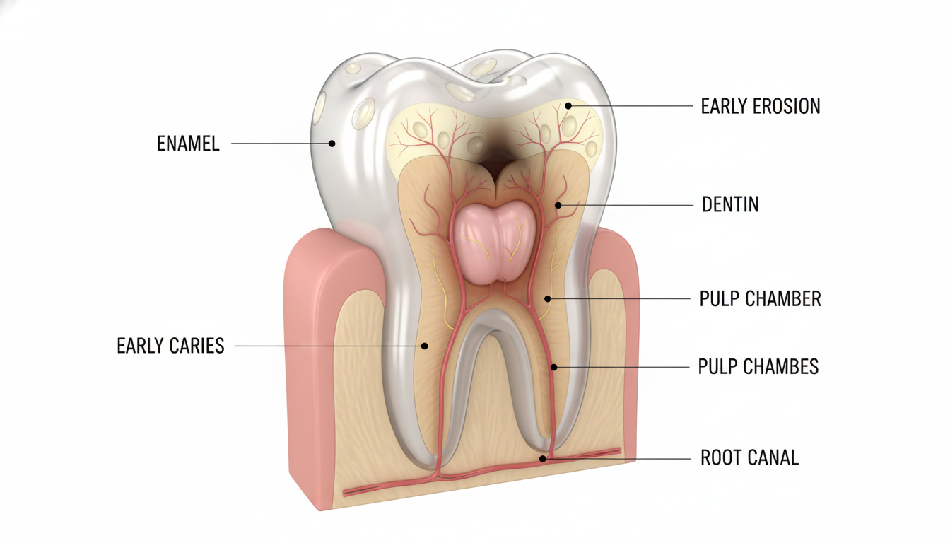 The 4 Silent Saboteurs: Unveiling the True Causes of Tooth Decay & How to Fight Back! 4 causes of tooth decay 3